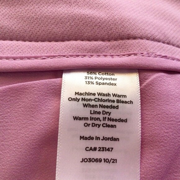 Talbots Cropped Pants Women’s Size 16P Trouser Slacks Career Lavender - Picture 6 of 8